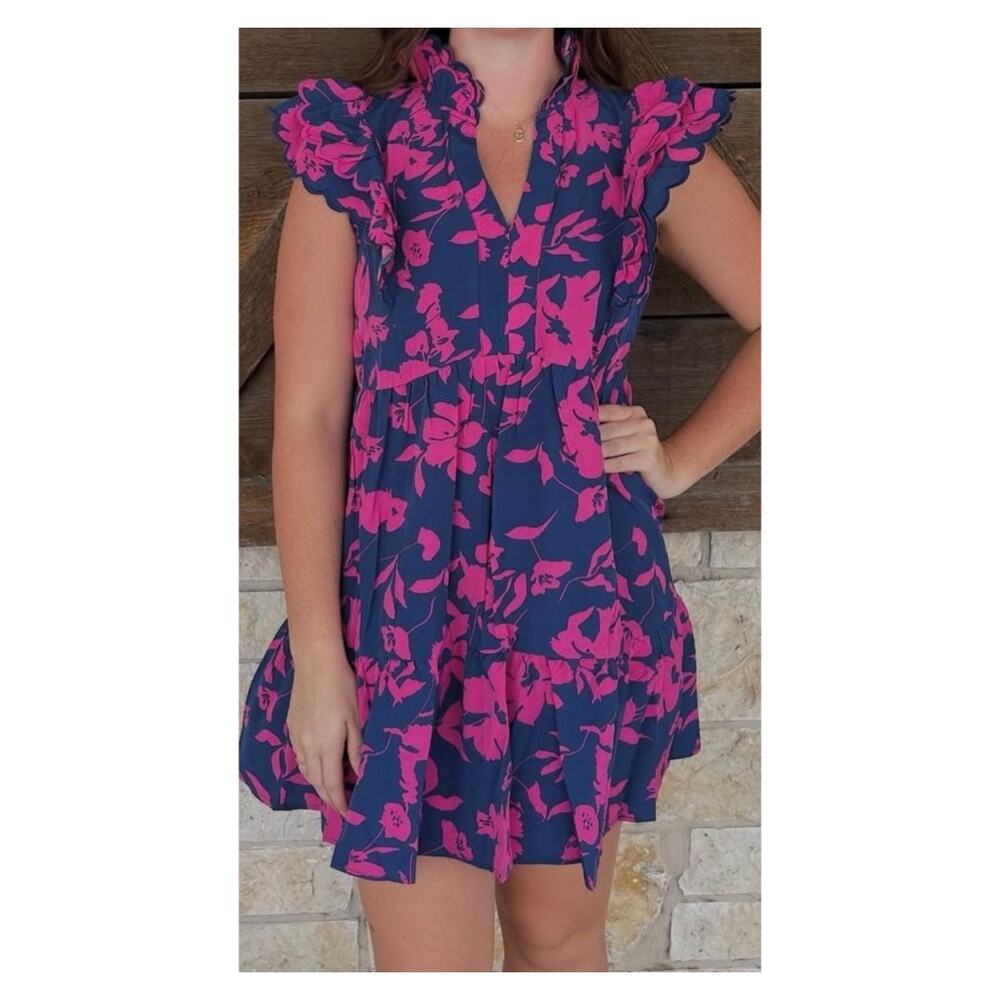 Umgee Boutique Floral Summer Dress L